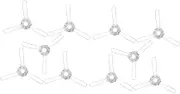 Angoily DIY Lampshade Spring Clip 3 Fork Light Fixture Clip for DIY Fabric Lampshades