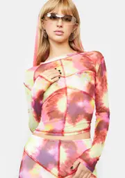 [Club Exx] For The Story Mesh Top