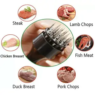 不鏽鋼鬆肉器 嫩肉針 鬆肉針 斷筋器 料理針 鬆肉器 牛排針 豬肉針 烤肉必備