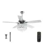 Parrot Uncle Ceiling Fans with Lights and Remote 52 Inch Modern Chandelier Ce...