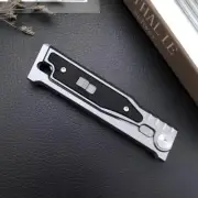 D2 Blade Folding Pocket Knife Aluminium G10 Handle EDC Outdoor Camping MultiTool