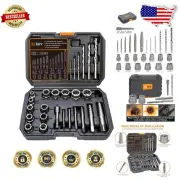 Easy-Out Bolt Remover Set - 26-Piece Drill Kit with Precision Extraction Tools