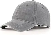 [Zylioo] Oversize XXL Army Cap,Plain Flat Top Military Cadet Hats,Breathable Dad Hat for Big Heads 22"-25"