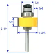 1pc 1/4" shank 5/8" Width 1/4 Depth Slot Groove Still Router Bit