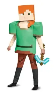 Alex Deluxe Minecraft Child Costume Small 4-6
