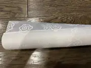 Aisle Runner Indoor Outdoor Use, White, Floral, 3 x 100 ft. - Wedding Decoration