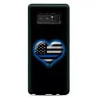 Blue Heart Love Police Case Cover For Samsung Galaxy S23 S22 Plus Ultra S21+ S20