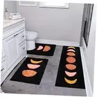 Boho Bathroom Rugs Set 3 Piece, Non Slip Bath Mats, Absorbent Microfiber