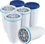 [zeroliquid] ZR-001 Replacement Water Filter, Replacement Water Filters for Pitchers and Dispensers, Most Advanced 6-Stage 0 TDS System (6 Pack)