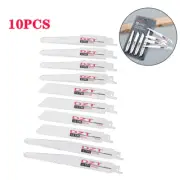 10pcs Reciprocating Sabre Saw Blade Woodworking Metal Plastic Cutting Kit