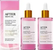 2 Pcs Strawberry Vanilla After Shave Oil for Women, After Shave Perfume Oil - Strawberry & Vanilla Scent, Prevent Ingrown Hairs & Dryness, Treatment for Smooth Skin