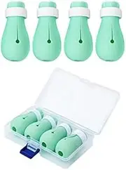 ACEmedia Cat Anti-Scratch Shoes 4 Pack, Pet Supplies Cat Scratch Deterrent Booties, Grooming Cat Accessories Silicone Nail Gloves, Adjustable Cat Claw Cover for Bathing Shaving Treatment Checking