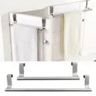2 Size Bathroom Kitchen Cabinet Shelf Rack Towel Racks Over Door Towel Rack Bar