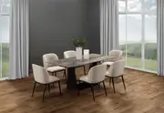 MILAS 7 Piece Dining Suite with Cedric Dining Chairs.