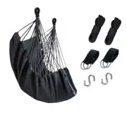 Ourdoor Hanging Hammock Chair – Comfortable Tree Swing Chair Large Dark Gray
