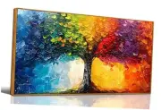 Tree of Life Wall Art for Living Room - Colorful Wall Art for Bedroom -