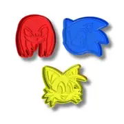 CherrysC 3 pack Sonic cookie cutters