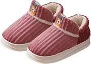 [Generic] Heated Slippers for Men Microwavable Men Warm Slippers Home Warm Cotton Slippers Winter Home Cotton Slippers Fashion Cute Printed Thermal Slippers Casual Home Shoes Men Slippers (Watermelon Red-1, 40)