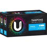 U by Kotex Tampons Regular Regular Bulk 32 pack