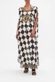SHEER ROUND NECK KAFTAN DUOMO DYNASTY