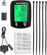 Wired Bike Computer LED Digital Bicycle Speedometer Touchscreen Cycling Computer Waterproof with Backlight for Mountain Road Bike