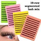 Faux Mink Individual Cluster Lashes Wispy DIY Eyelash Extension Women