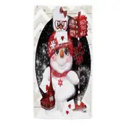 Cute Christmas Santa Letter Delivery Snowman Beach Towels Medium Large Extra Large