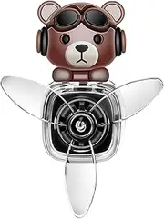 Car Air Freshener Vent Clip | ABS Pilot Bear Vent Clips Air Freshener,Automotive Aromatherapy Refresher, Long Lasting Perfume Fragrance for Odor Removal