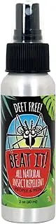 Beat IT! All Natural Deet-Free Insect Repellent (2 oz Travel