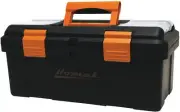 Homak BK00119005 Plastic Tool Box w Beveled Lid 19"W x 7"D x 7"H