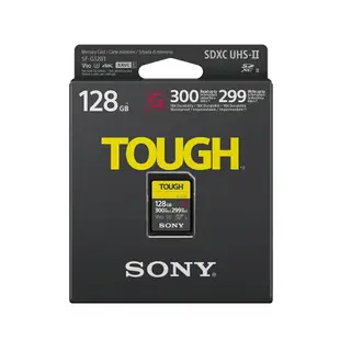 【新博攝影】Sony SF-G128T SDXC 128GB UHS-II Class10 防水防塵防摔記憶卡 (台灣索尼公司貨)