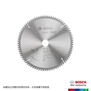 【BOSCH 博世】10吋 木工圓鋸片(254x2.5/1.8x25.4 T100)