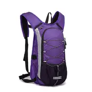 Waterproof Nylon Shoulder Bag Riding Climbing Hiking Light Weight Backpack PURPLE COLOR