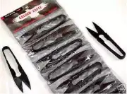 12 PCS. BLACK - METAL SEWING THREAD NIPPERS SNIPS TRIMMING SCISSORS #TC-805B