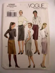 VOGUE V7937 SEWING PATTERN~MISSES STRAIGHT SKIRT~4 STYLES ~SZ 12-14-16