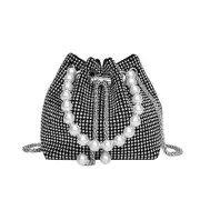 Elegant Rhinestone Evening Bags for Women - Sparkling Clutch Purses for Black-1