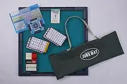 Taiyo Giken Mahjong Set Junk Mat Prime Gear - Traditional Japanese Mahjong Game for Adults (Ages 6+) - 4 Players - 2021 Model