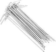 Abaodam 30pcs Heavy Duty Iron Tent Stakes Portable Camping Tent Pegs Awnings Canopies Compact Easy to Store for Various Grounds
