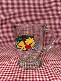 在飛比找Yahoo!奇摩拍賣優惠-迪士尼 小熊維尼 噗噗 美產 中古昭和vintage玻璃杯