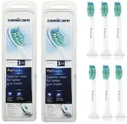 6X Philips Sonicare ProResults HX6013 Replacement Toothbrush Brush Heads New