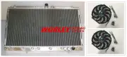 QLD-Aluminum Radiator for Mitsubishi 3000GT/GTO 91-99 VR-4 Spyder 3.0 Turbo &Fan