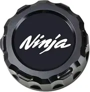 jiningxinxin Compatible With Ninja 250 300 400 650 1000SX H2 Motorcycle CNC Accessories Rear Brake Fluid Protection Cap(Black)
