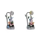 Solar Gnome Figurine Light Resin Outdoor Lawn Yard Porch Decor (Holds House) HOT