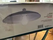 New/box Patriot Lighting Farm & Barn Collection Gray Retrofit Warehouse Light