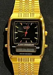 “VERY RARE”Vintage Men’s Citizen Quartz Watch ana-digi (analog-digital display)