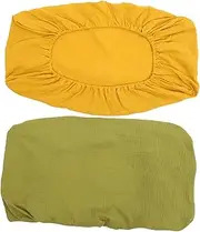 CIMAXIC 2 Pack Washable Nappy Change Mat Removable Elastic Changing Pad Sheets for Boys Girls