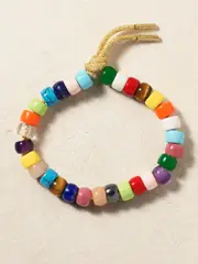 [Carolina Bucci] Carolina Bucci - Forte Beads Rainbow 18-karat Gold And Lurex Multi-stone Bracelet Kit - One size One size Gold