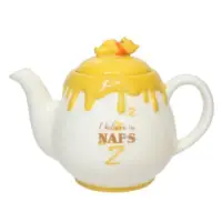 在飛比找momo購物網優惠-【小禮堂】Disney 迪士尼 小熊維尼陶瓷茶壺 - 白黃蜂