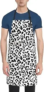 [AFHYZY] Chef Aprons for Women with Pockets Kitchen Cooking Aprons, Cow, One Size, Cow, One Size