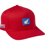 Fox Racing x Honda HRC Wing Flexfit Hat Flame Red SM/MD